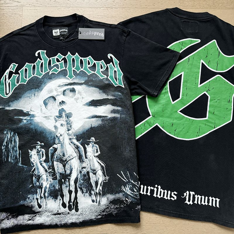 Godspeed E Pluribus Unum Washed Graphic T-Shirt — context