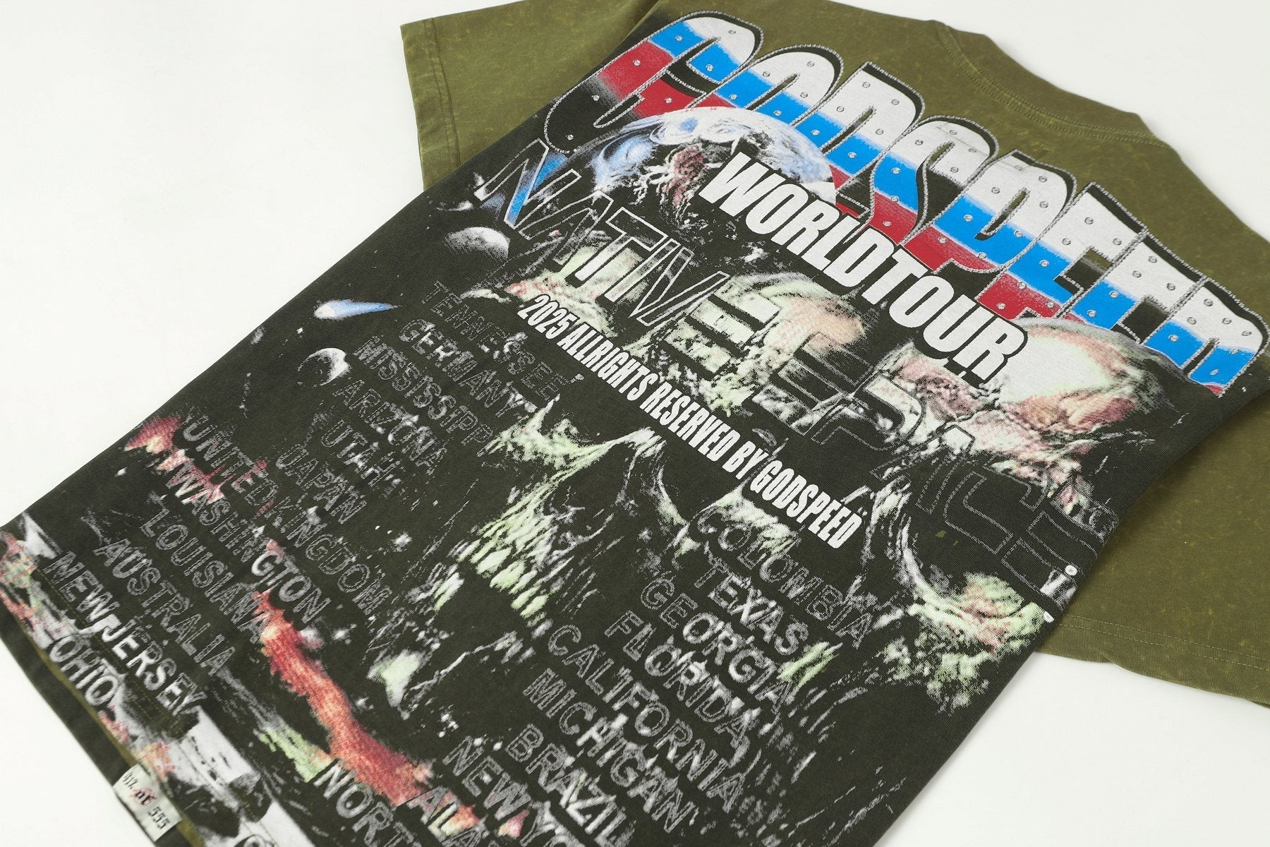 Godspeed World Tour Skull Graphic T-Shirt — detail