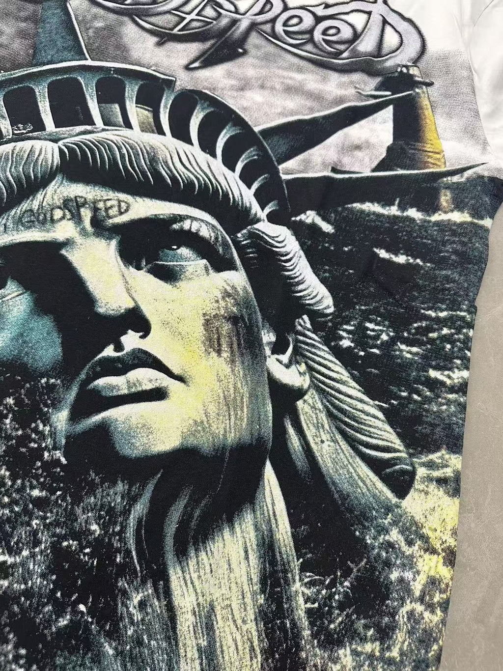 Godspeed Statue Graphic T-Shirt — detail