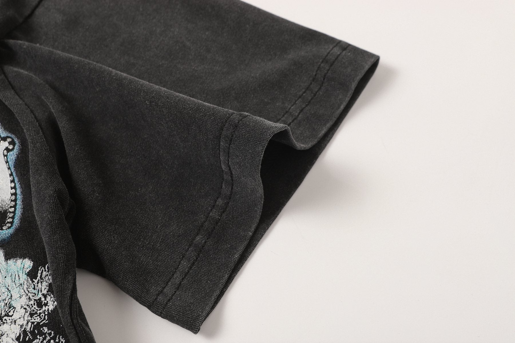 Godspeed Washed Black Rock Graphic T-Shirt — detail