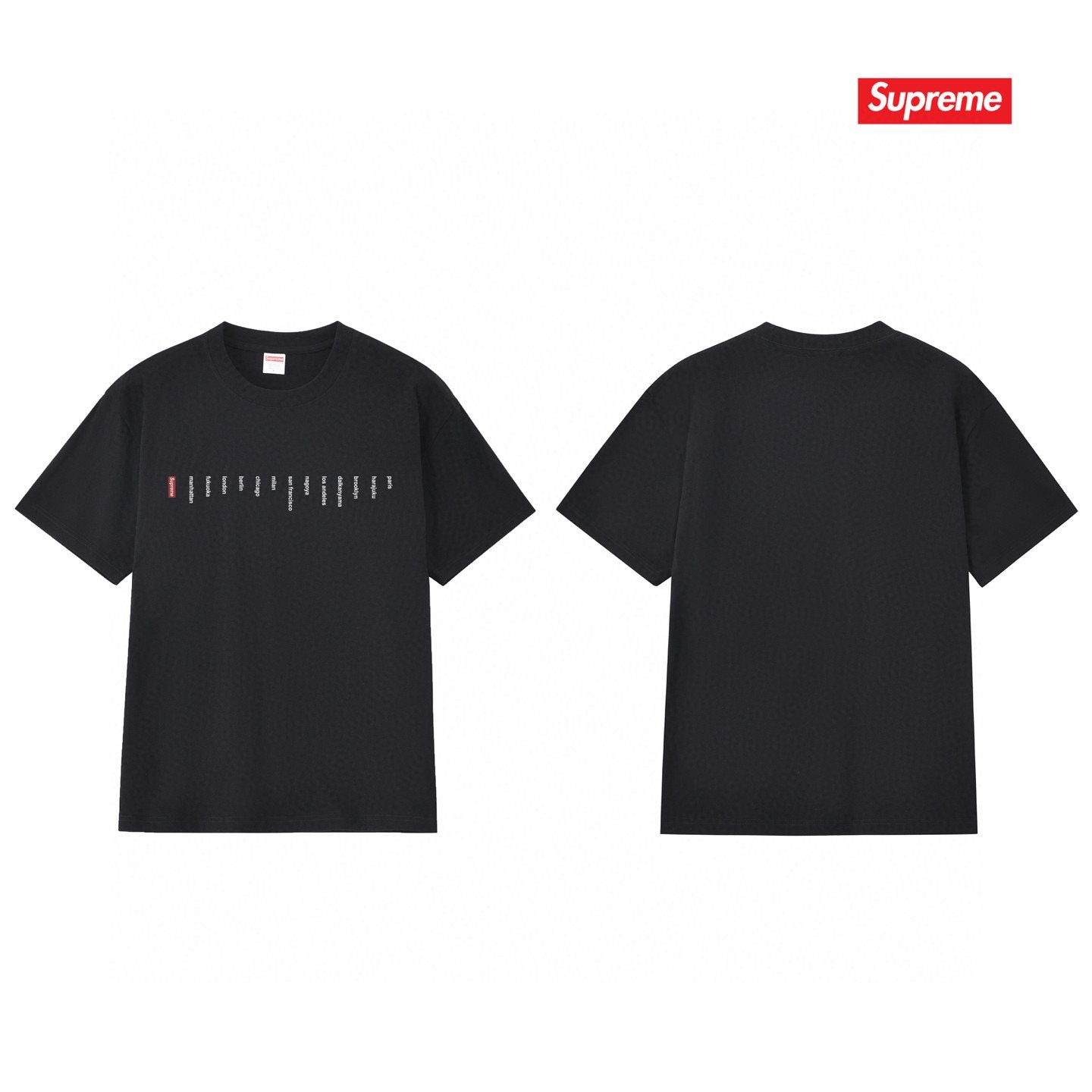 Supreme Location Graphic Short-Sleeve T-Shirt — back