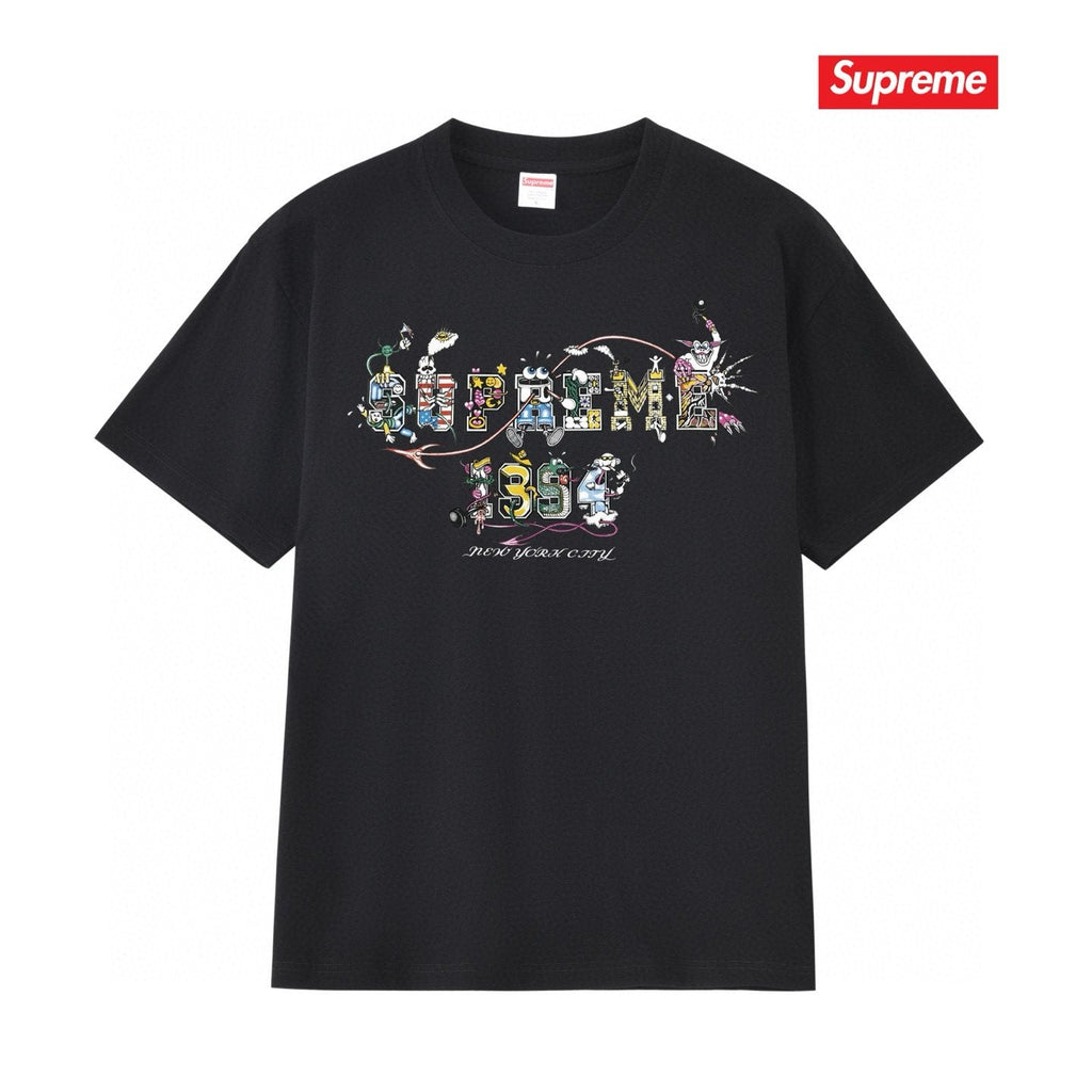 Supreme Cartoon Letter Graphic T-Shirt — hero