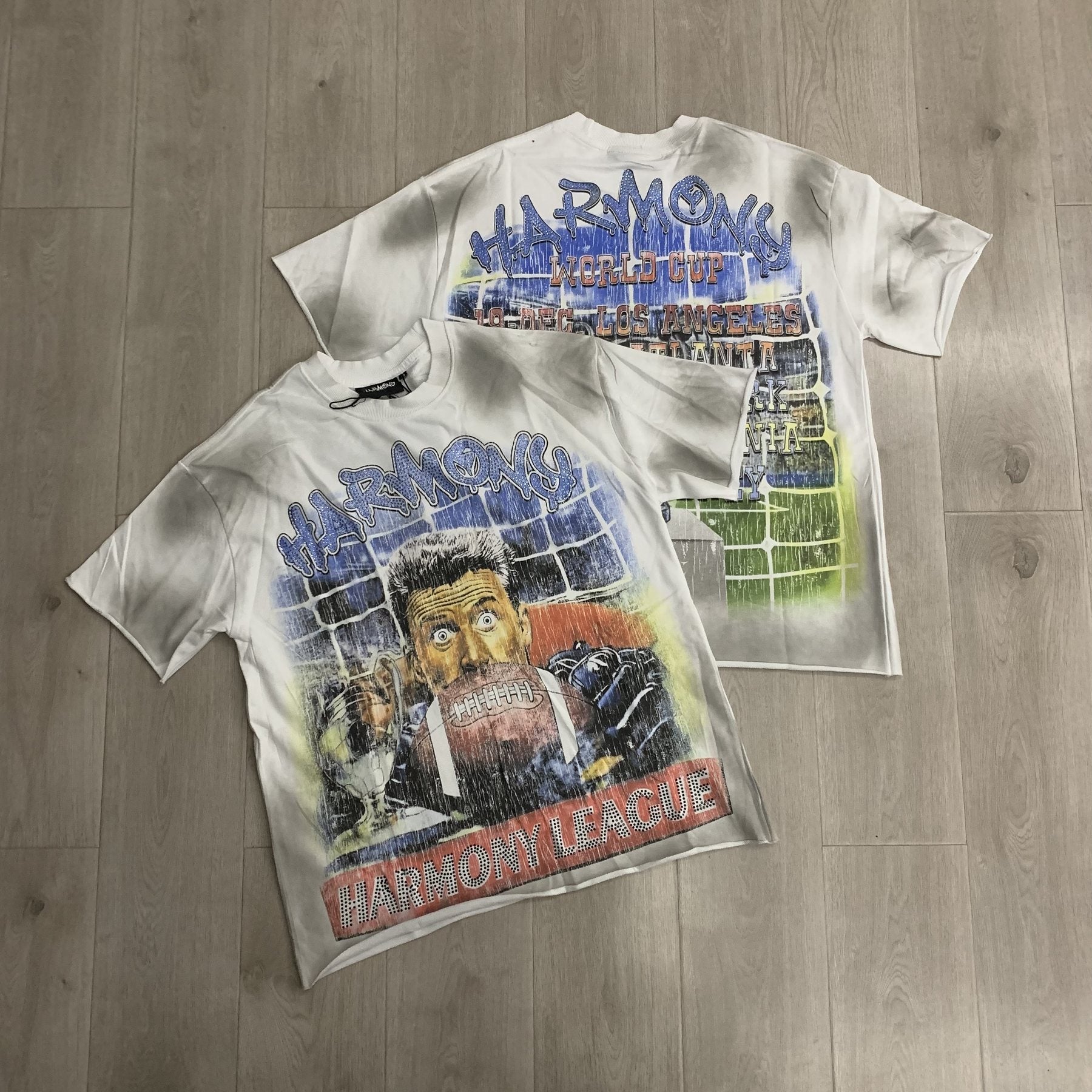 HARMONY Soccer Cup Schedule Graphic Short-Sleeve T-Shirt — context