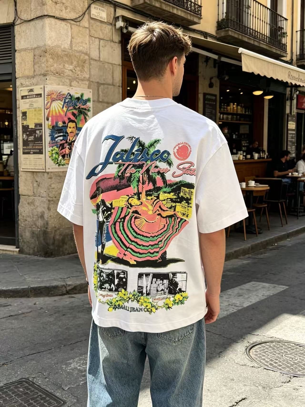 ASAALL Jalisco Mexico Graphic T-Shirt — model